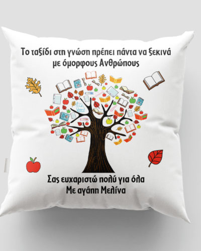 Μαξιλάρι με εκτύπωση - Δασκάλα / Δάσκαλος - Σχέδιο 16